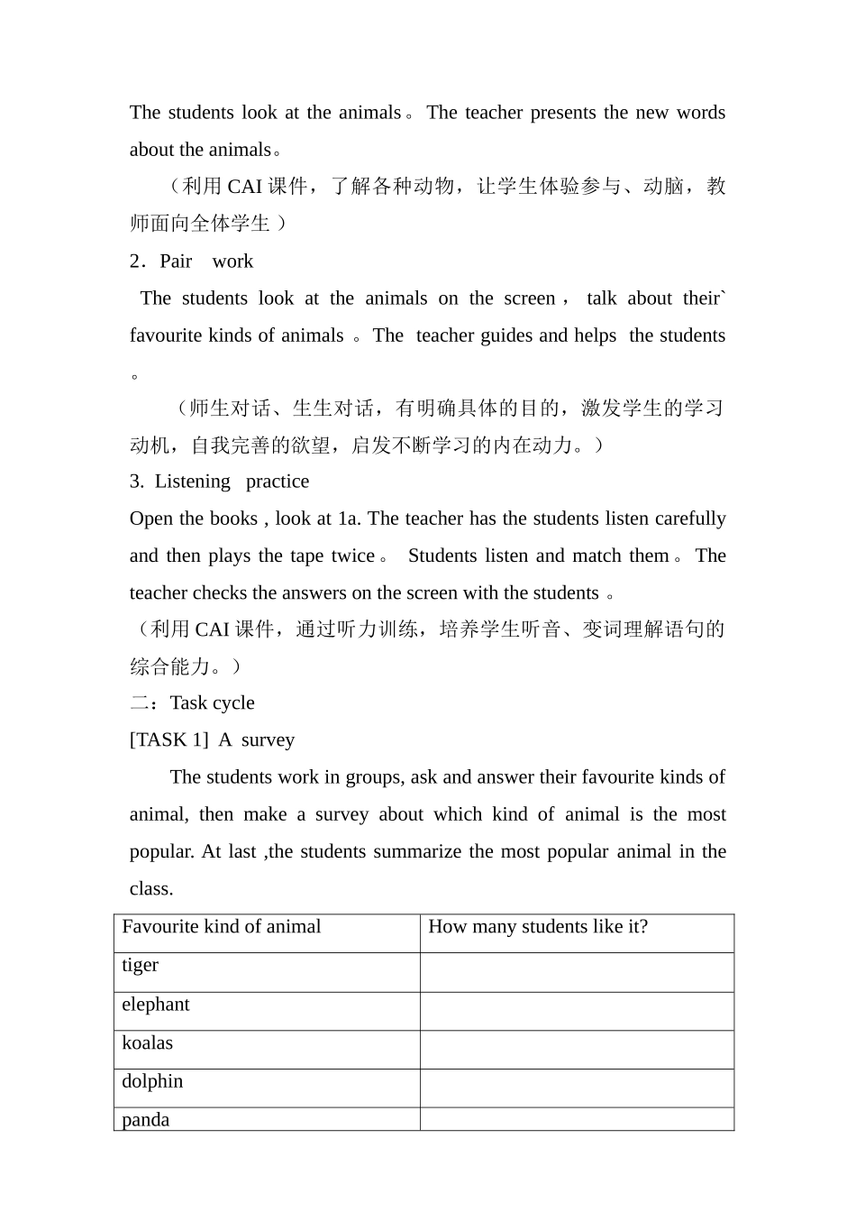 七年级英语下册Unit3sectionA教案人教新目标版_第2页
