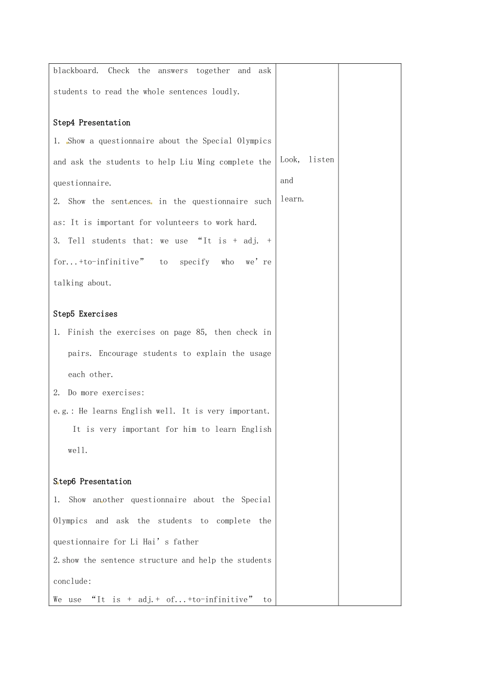 八年级英语下册《Unit 6 Sunshine for all Grammar》教案 （新版）牛津版-（新版）牛津版初中八年级下册英语教案_第2页