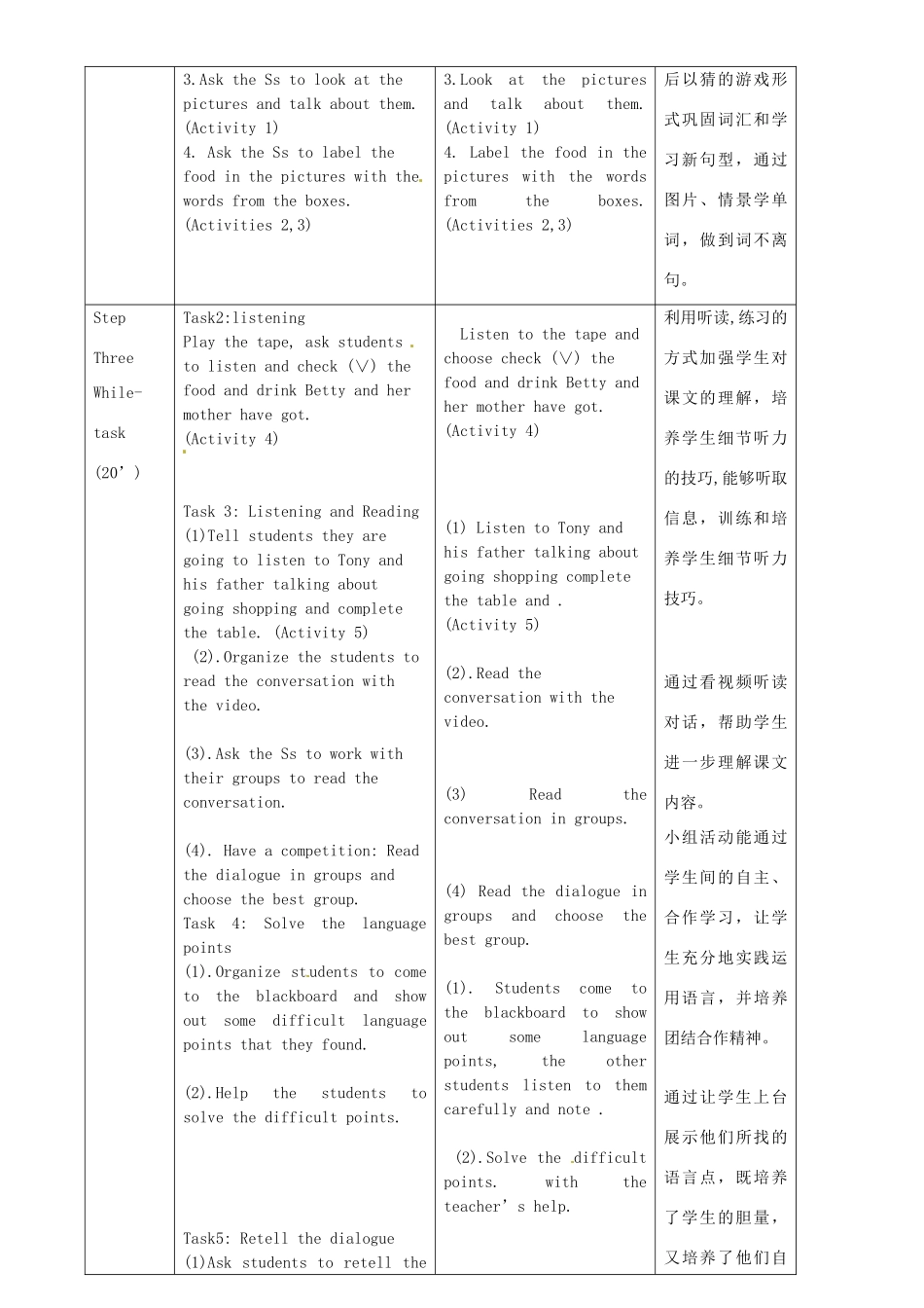 七年级英语上册 Module 4 Healthy food Unit 1 We’ve got lots of apples教案 （新版）外研版-（新版）外研版初中七年级上册英语教案_第2页