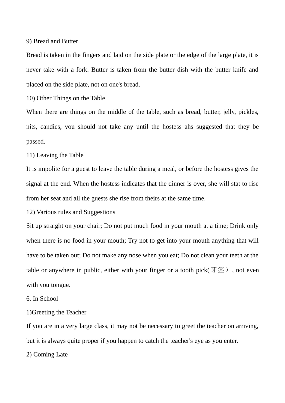 九年级英语Unit 12 You’re supposed to shake hands文章 Some Common Manners in the West 2新人教版_第2页