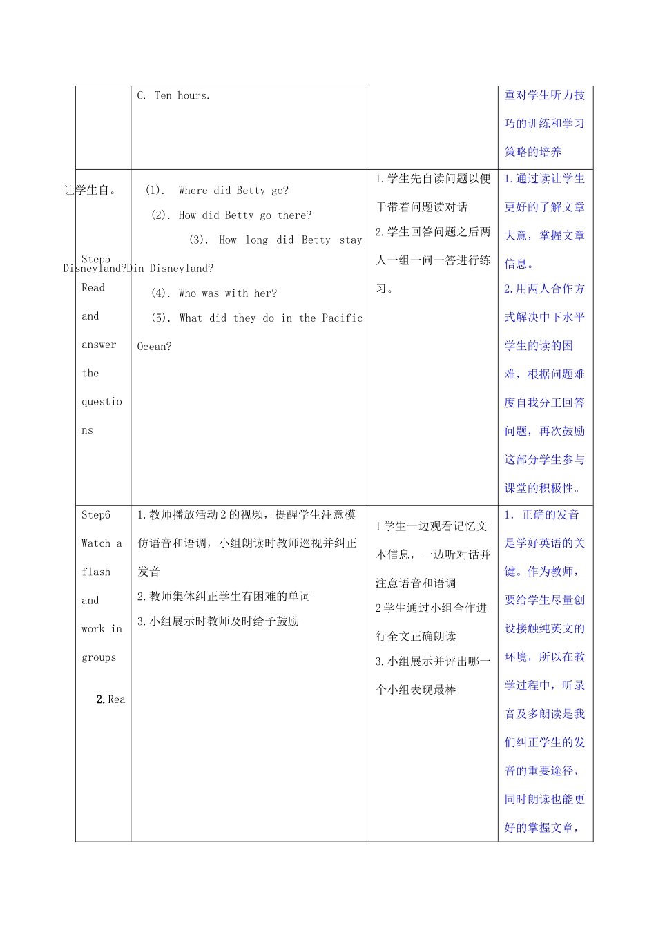七年级英语下册 Module 10 Unit 1 What did you do教案2 （新版）外研版-（新版）外研版初中七年级下册英语教案_第3页