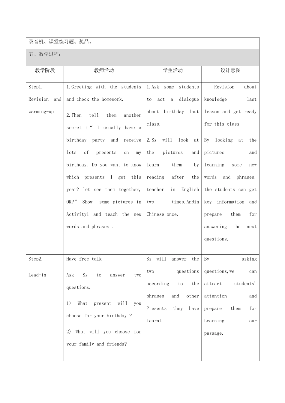 七年级英语上册 Module 8 Choosing presents Unit 2 She often goes to concerts教案含反思 （新版）外研版-（新版）外研版初中七年级上册英语教案_第2页