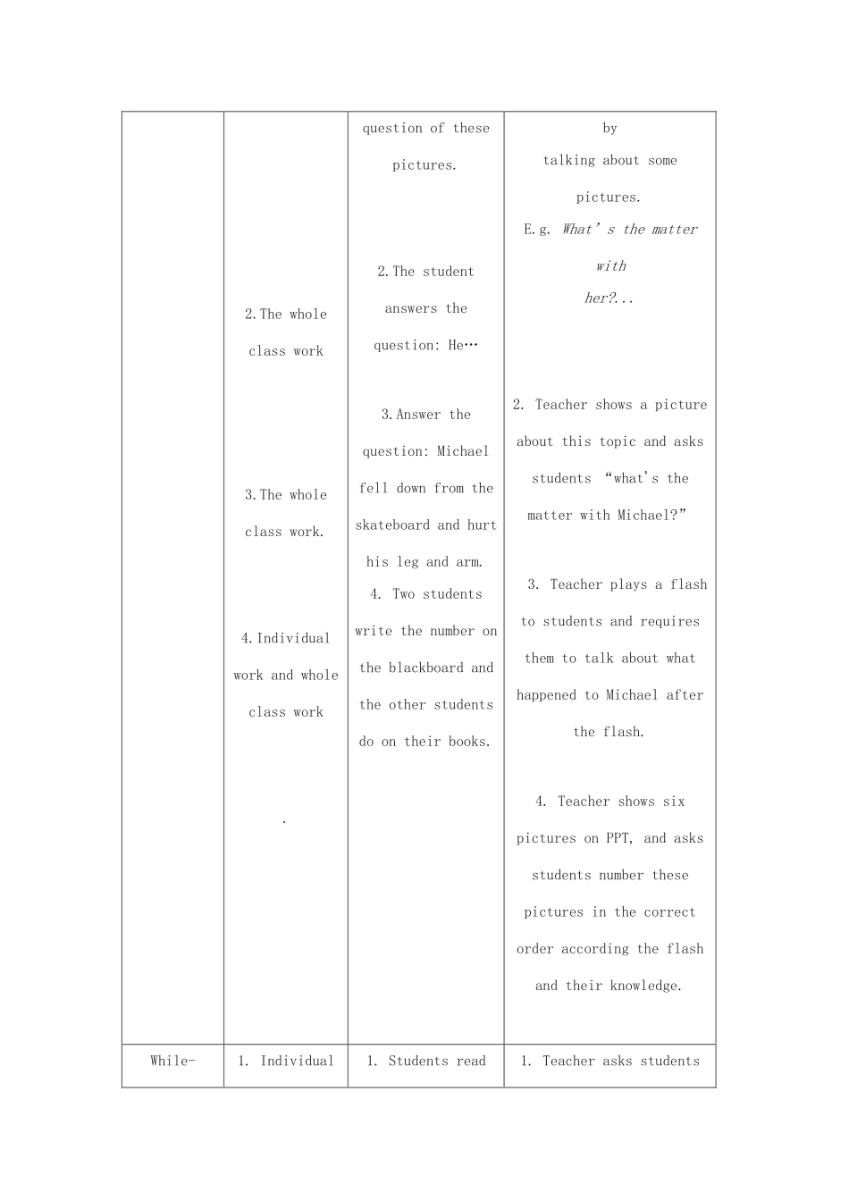 八年级英语上册 Unit 2 Keeping Healthy Topic 1 You should brush your teeth twice a day Section C教学设计 （新版）仁爱版-（新版）仁爱版初中八年级上册英语教案_第3页