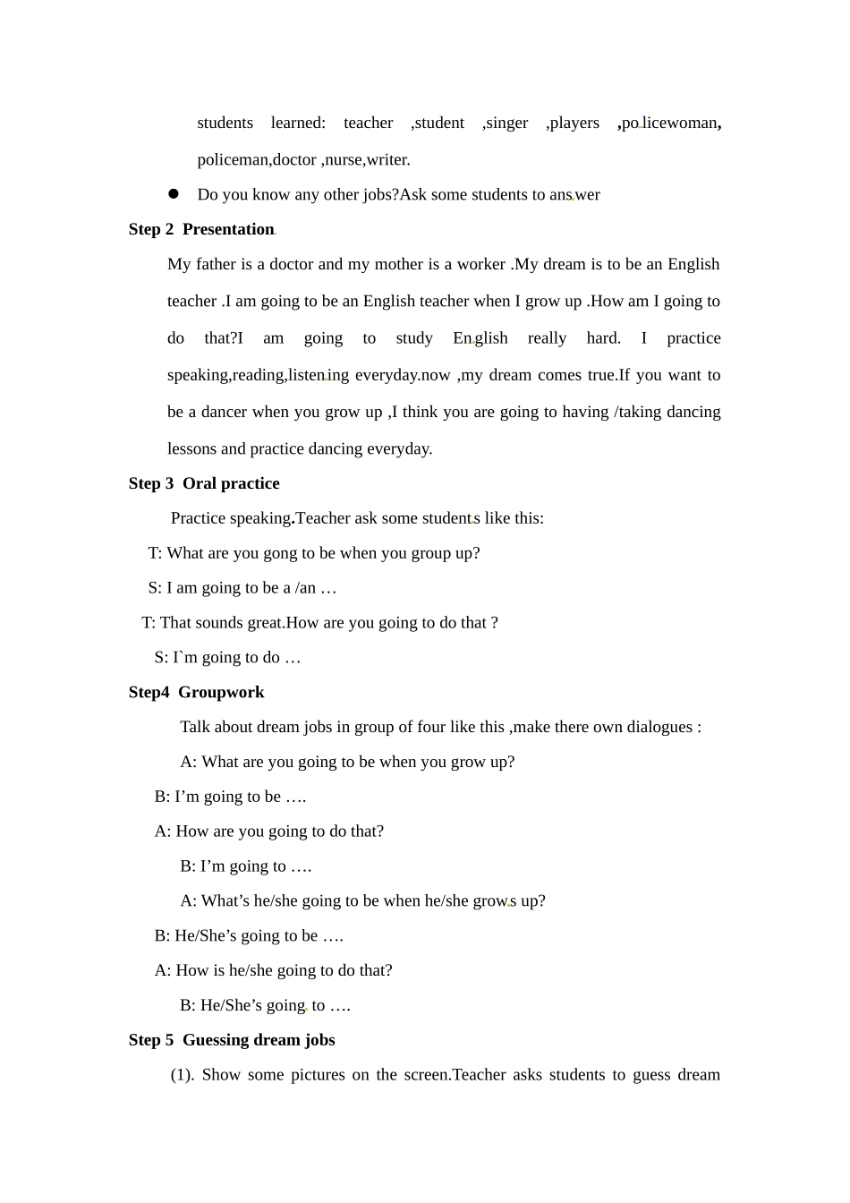 七年级英语下册：Unit 7 I'm going to be a basketball player（教案6）鲁教版_第2页