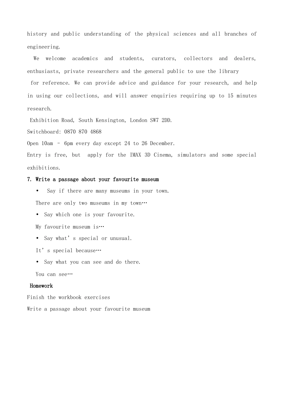 外研版英语九年级上册 Module5 Museums Unit 2 There’s no shouting and no running_第3页