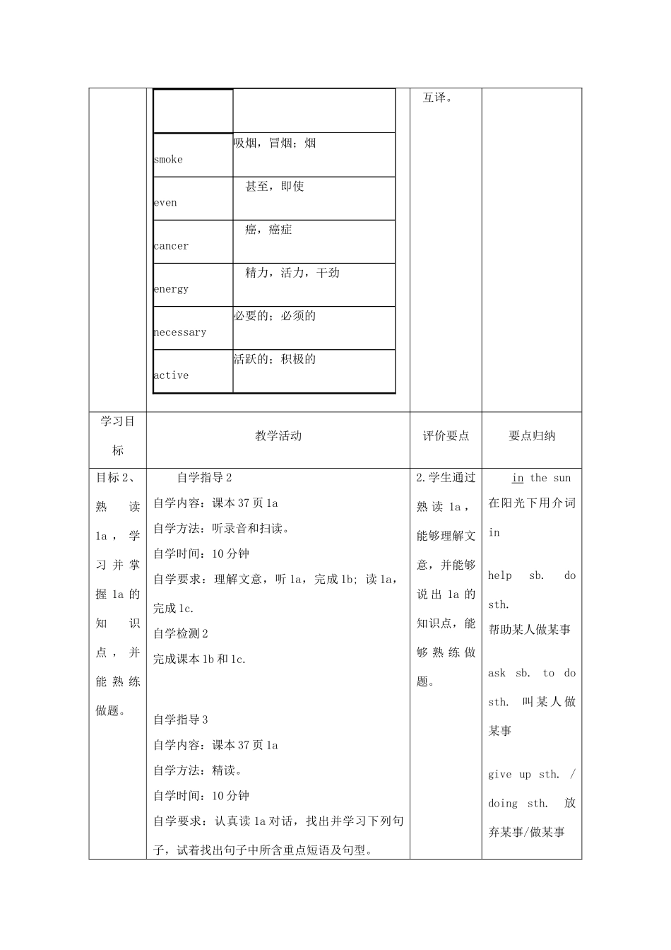 八年级英语上册 Unit 2 Keeping Healthy Topic 2 I must ask him to give up smoking Section B新授课教案 （新版）仁爱版-（新版）仁爱版初中八年级上册英语教案_第3页
