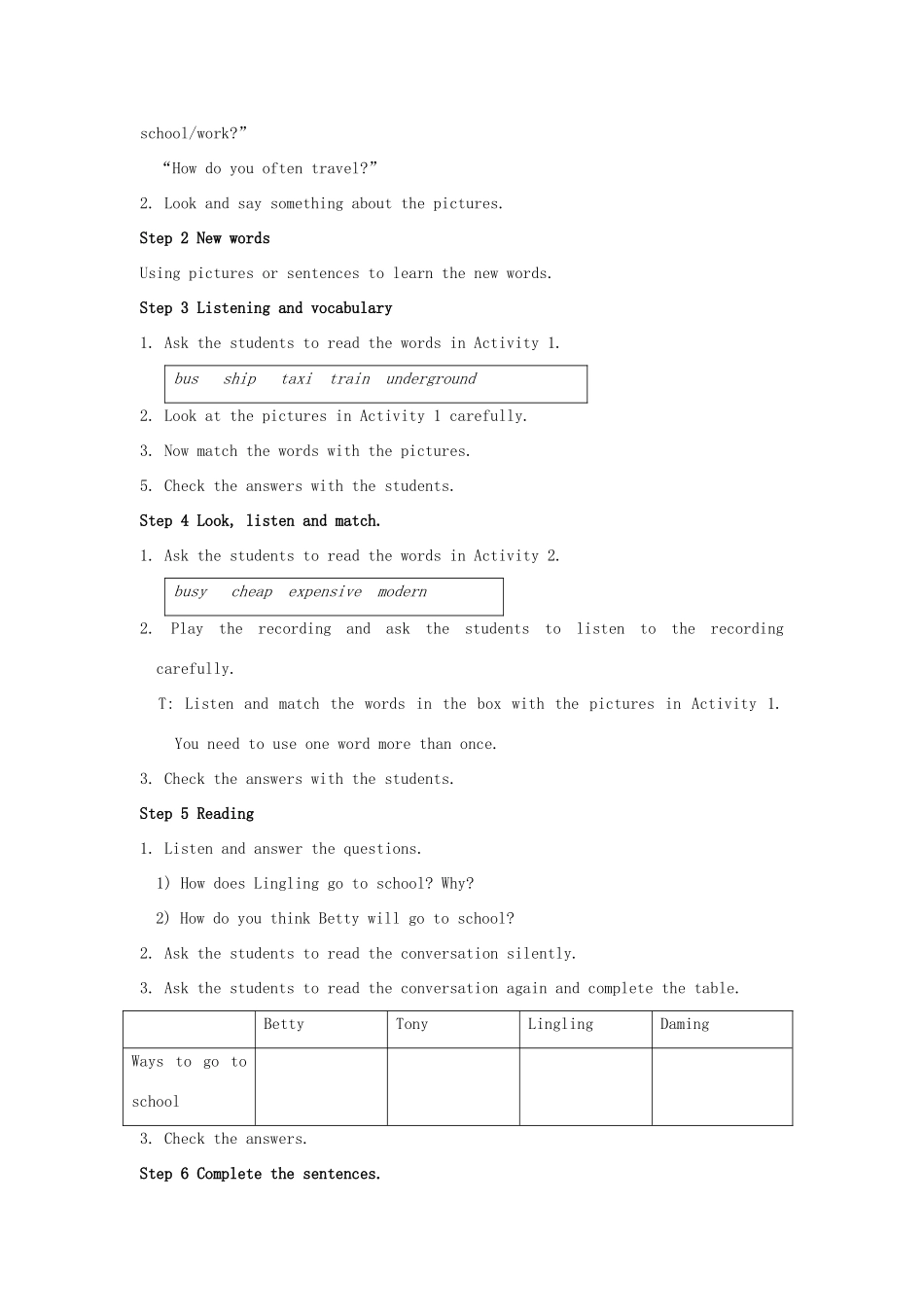八年级英语上册 Module 4 Planes ships and trains Unit 1 He lives the farthest from school教案 （新版）外研版-（新版）外研版初中八年级上册英语教案_第3页