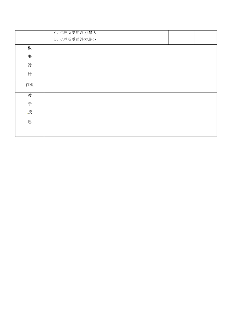 八年级物理下册 10.4 浮力练习教案3 苏科版-苏科版初中八年级下册物理教案_第3页