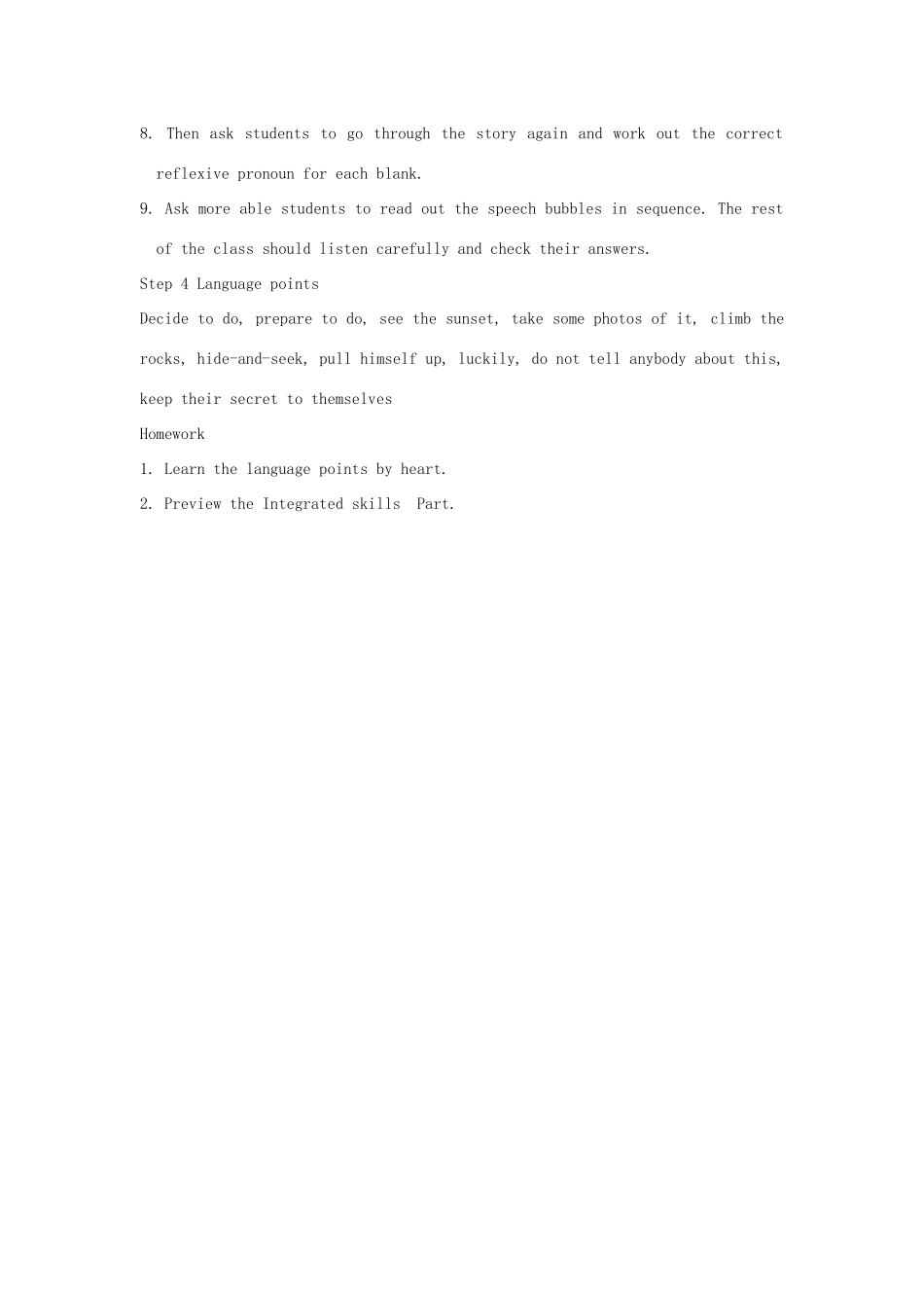 八年级英语上册 Unit 3 A day out Grammar教案 牛津版-牛津版初中八年级上册英语教案_第3页