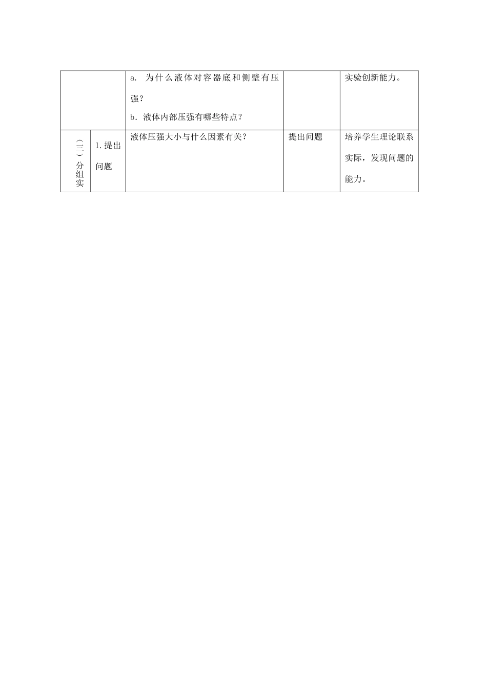 九年级物理第十四章《液体的压强》说课稿人教版_第3页