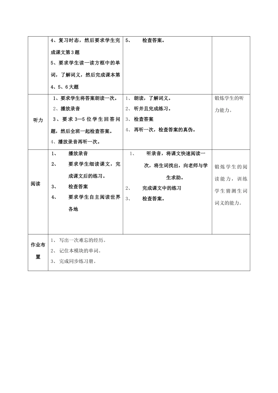 学年九年级英语上册 Module 4 Home alone Unit 3 Language in use教案 （新版）外研版-（新版）外研版初中九年级上册英语教案_第2页