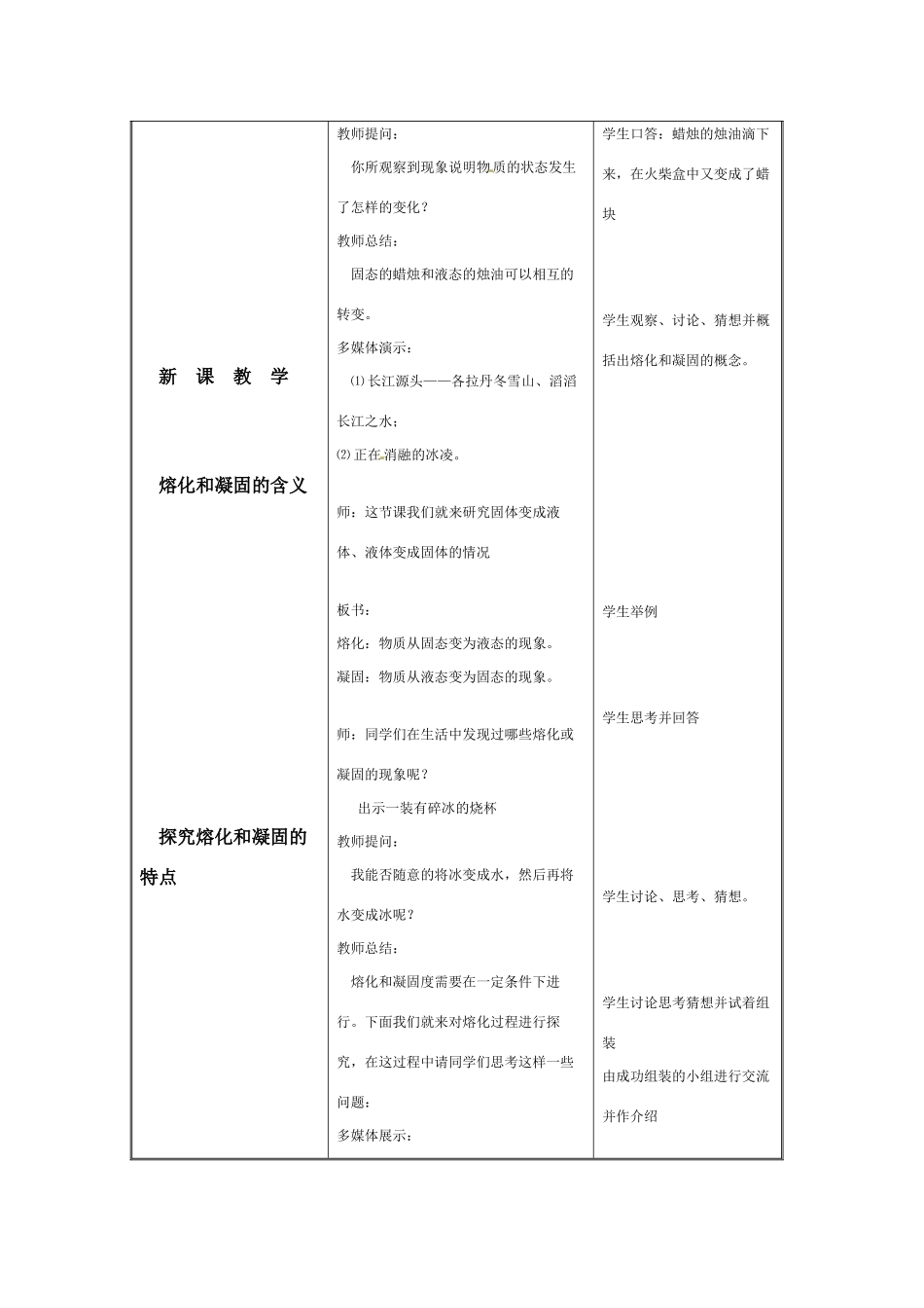 八年级物理上册 熔化和凝固教案 苏科版_第2页