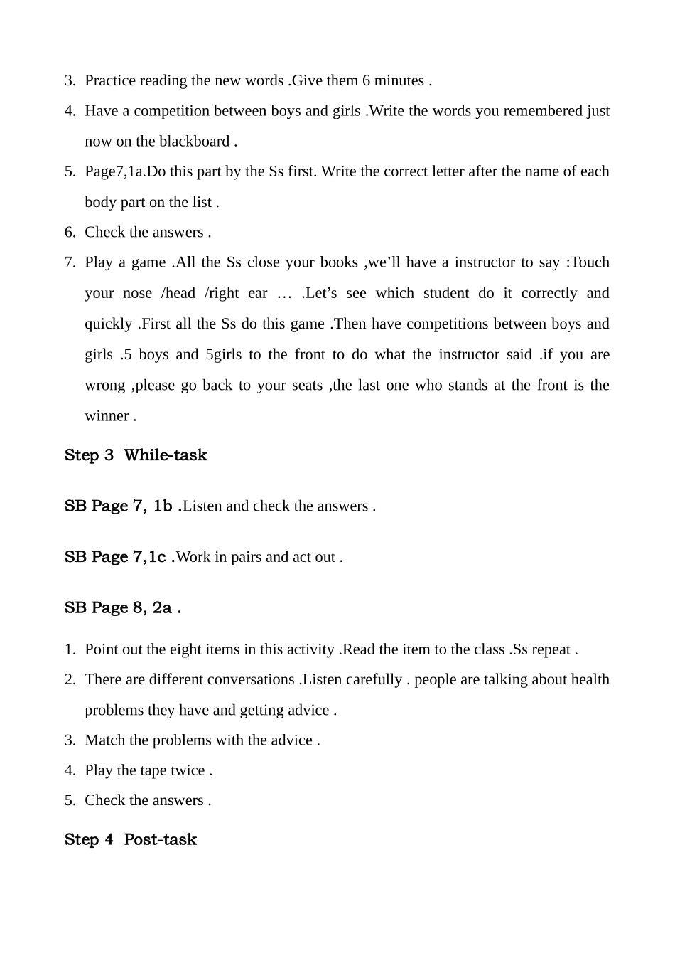 八年级英语Unit2 What is the matter Period 1新课标 人教版_第2页