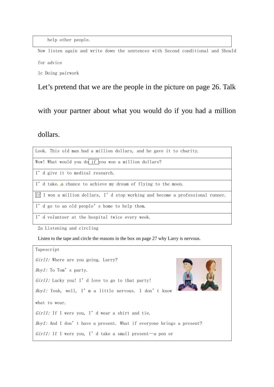四川省江油市明镜中学九年级英语 《Unit 4 What would you do》教案（4） 人教新目标版_第3页