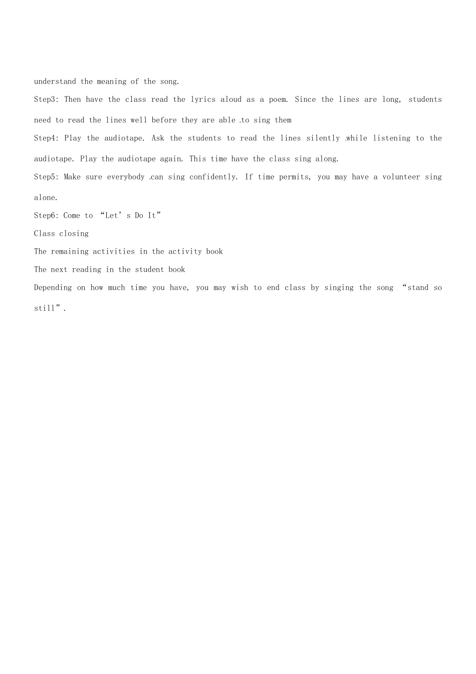 八年级英语下册 Unit 3 Amazing Animals教案2 翼教版_第3页