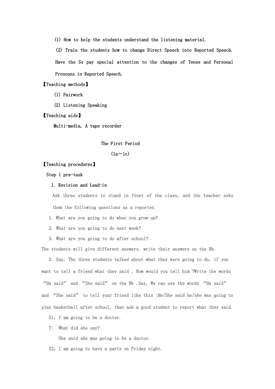 八年级英语下Unit4 教案9人教版_第2页