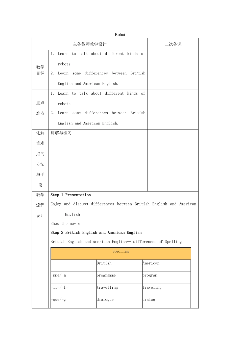 九年级英语下册 Unit 3 Robot Study skills教案 （新版）牛津版-（新版）牛津版初中九年级下册英语教案_第1页
