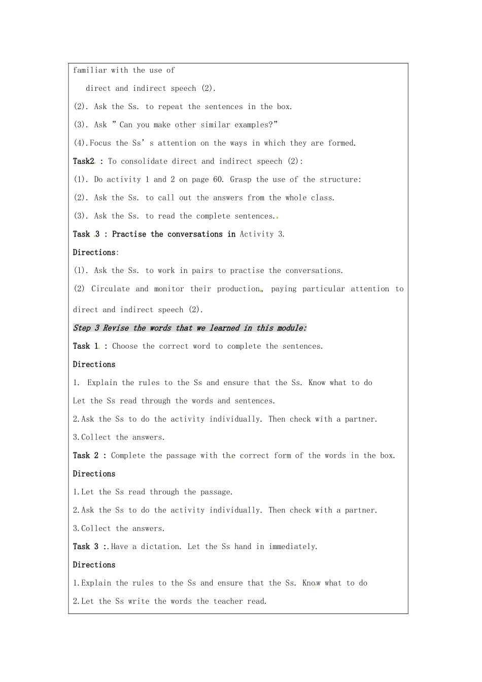 八年级英语下册 Module 7 Time off Unit 3 Language in use教学设计 外研版_第2页