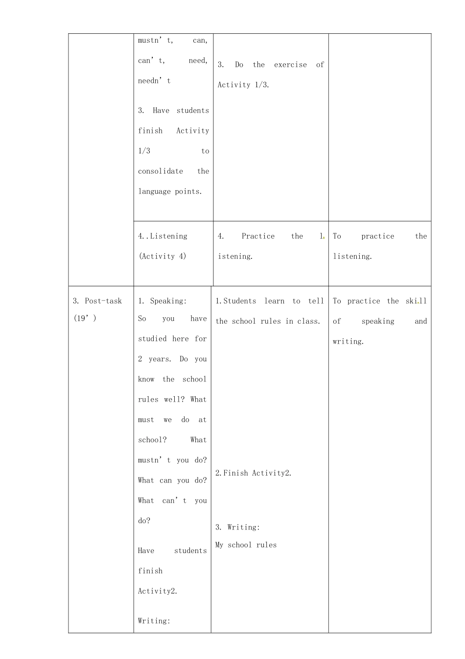 八年级英语上册 Module 11 Unit 3 Language in use教案 （新版）外研版-（新版）外研版初中八年级上册英语教案_第3页