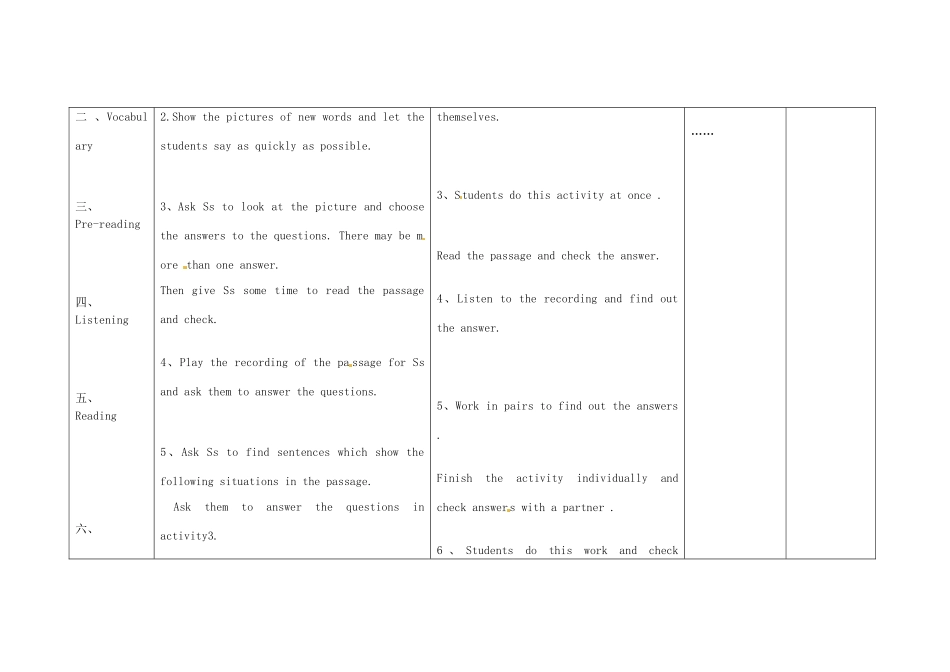 四川省华蓥市九年级英语下册《Module 8 Unit 2 I know that you will be better at maths》教案 （新版）外研版-（新版）外研版初中九年级下册英语教案_第2页