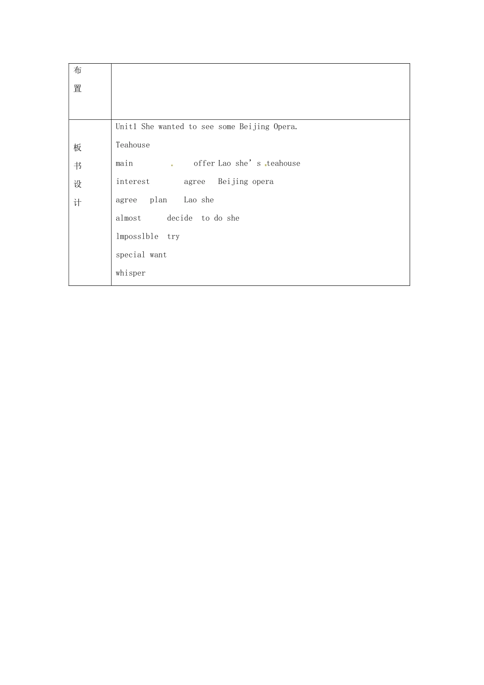 八年级英语上册 Module 10 Unit 1 She wanted to see some Beijing Opera教案 外研版_第3页