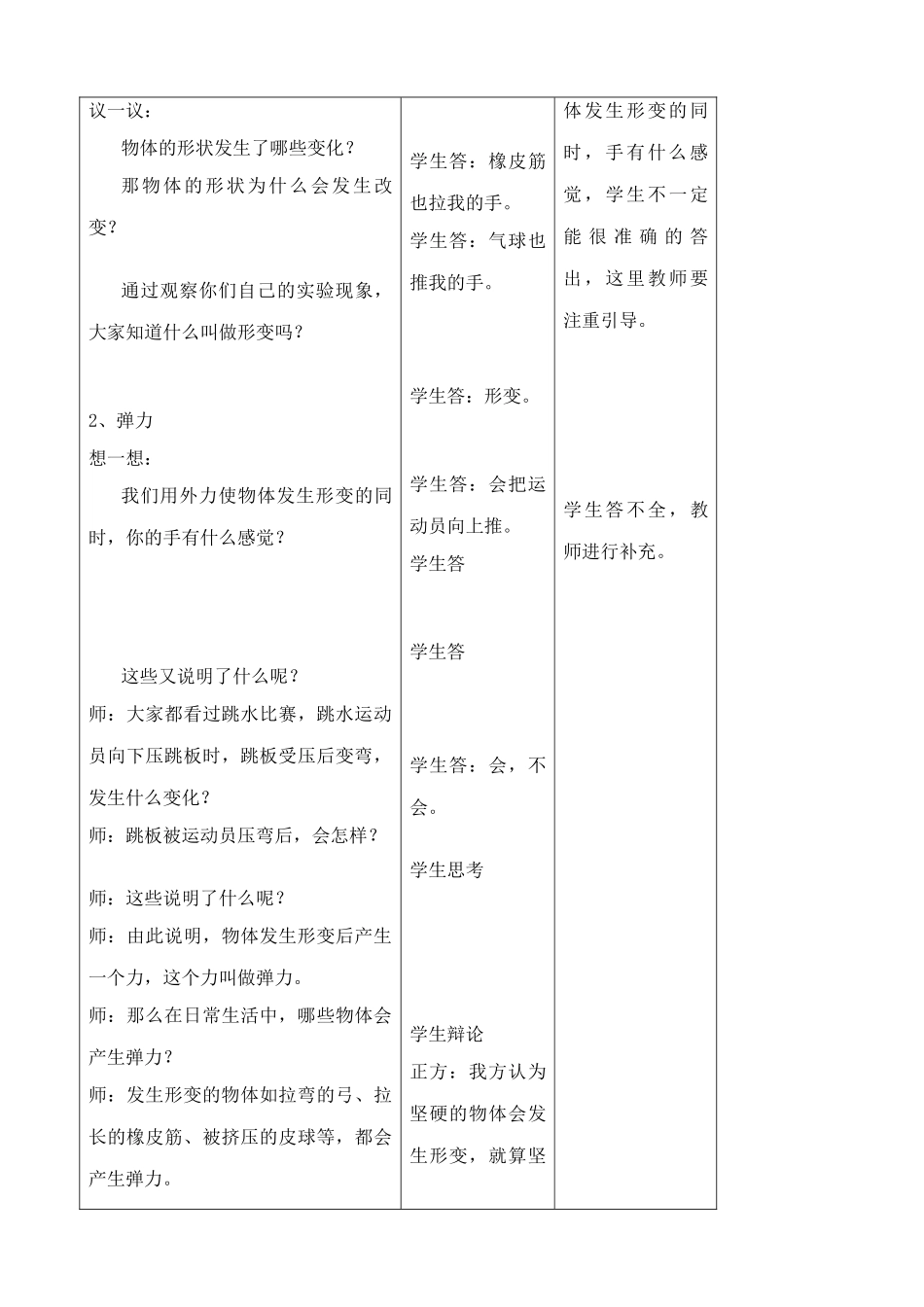 八年级物理苏科版弹力和弹簧测力计(1)_第3页