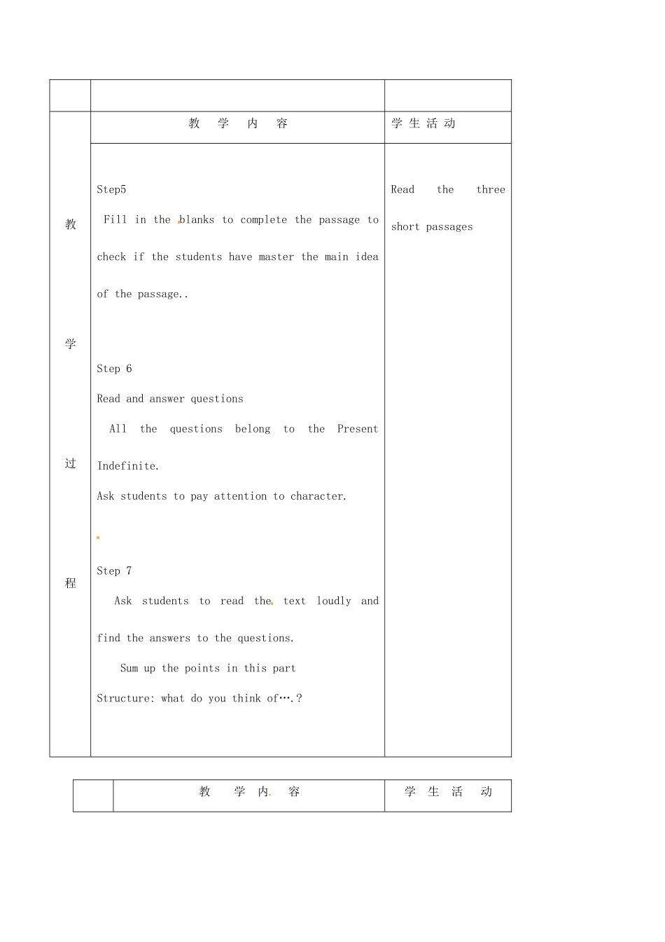 北京市窦店中学七年级英语《Unit5  part 2》教案_第3页