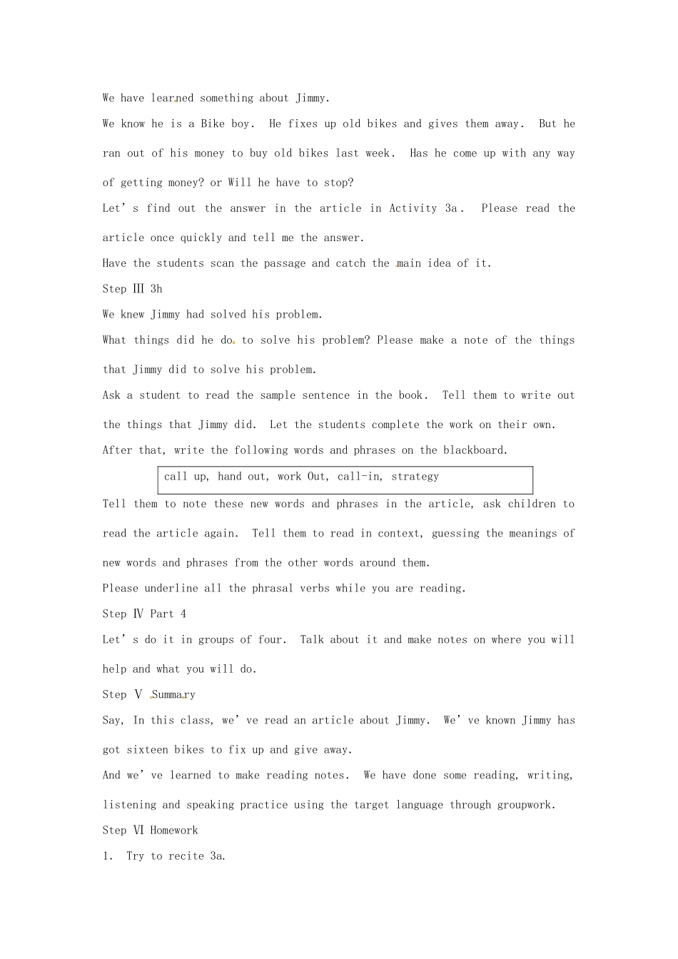 九年级英语全册《Unit 8 I’ll help clean up the city parks The 4th Period》教案 人教新目标版-人教新目标版初中九年级全册英语教案_第2页