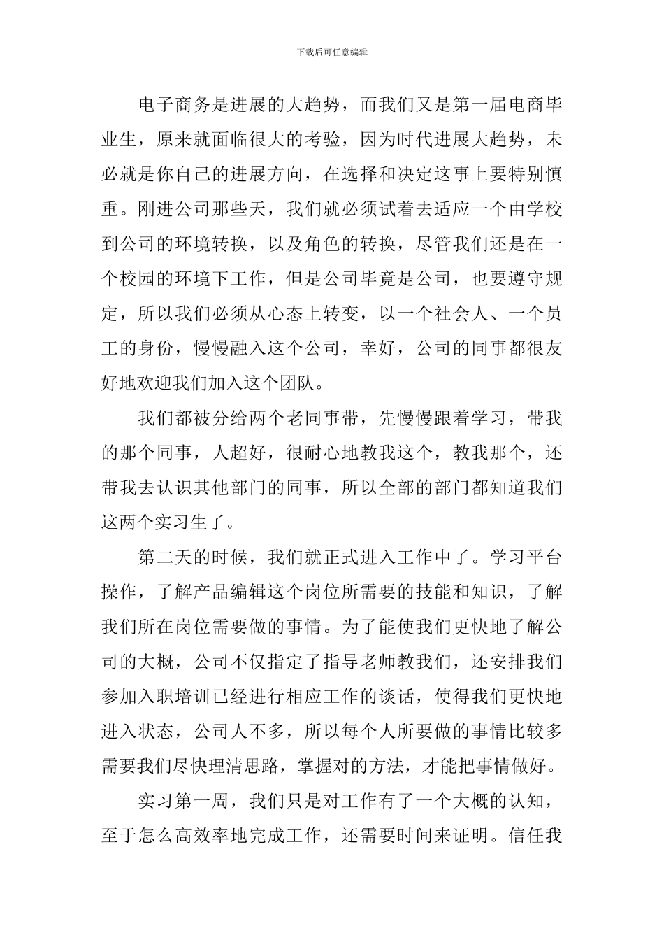 商务实训总结报告_第2页