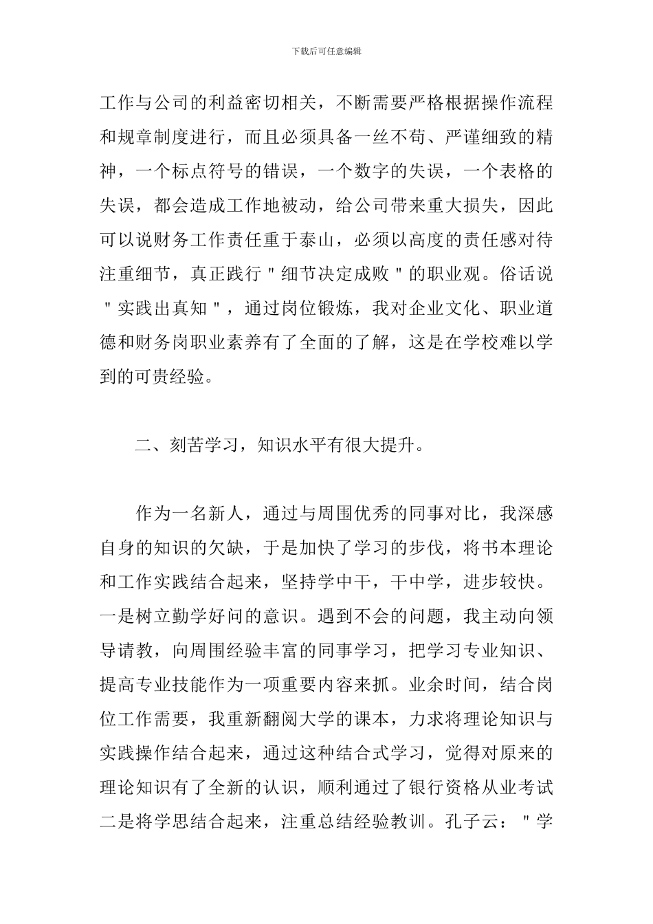 2024年公司出纳工作总结范文_第2页