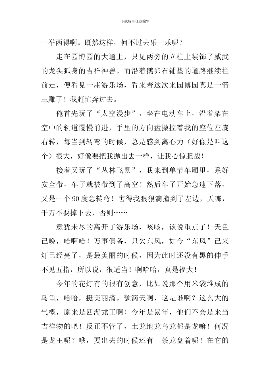 2024正月十五元宵节日记600字5篇_第3页