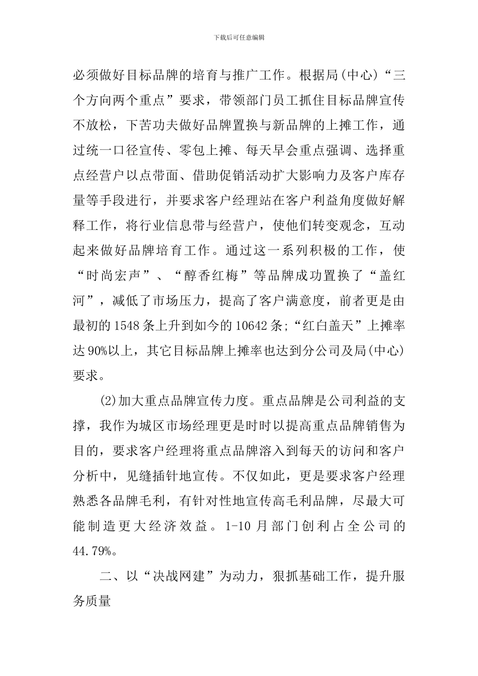 市场部经理试用期总结_第2页