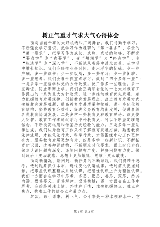 树正气重才气求大气心得体会
