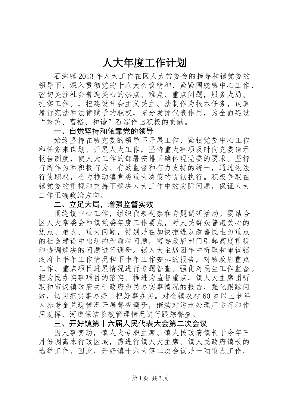 人大年度工作计划_第1页
