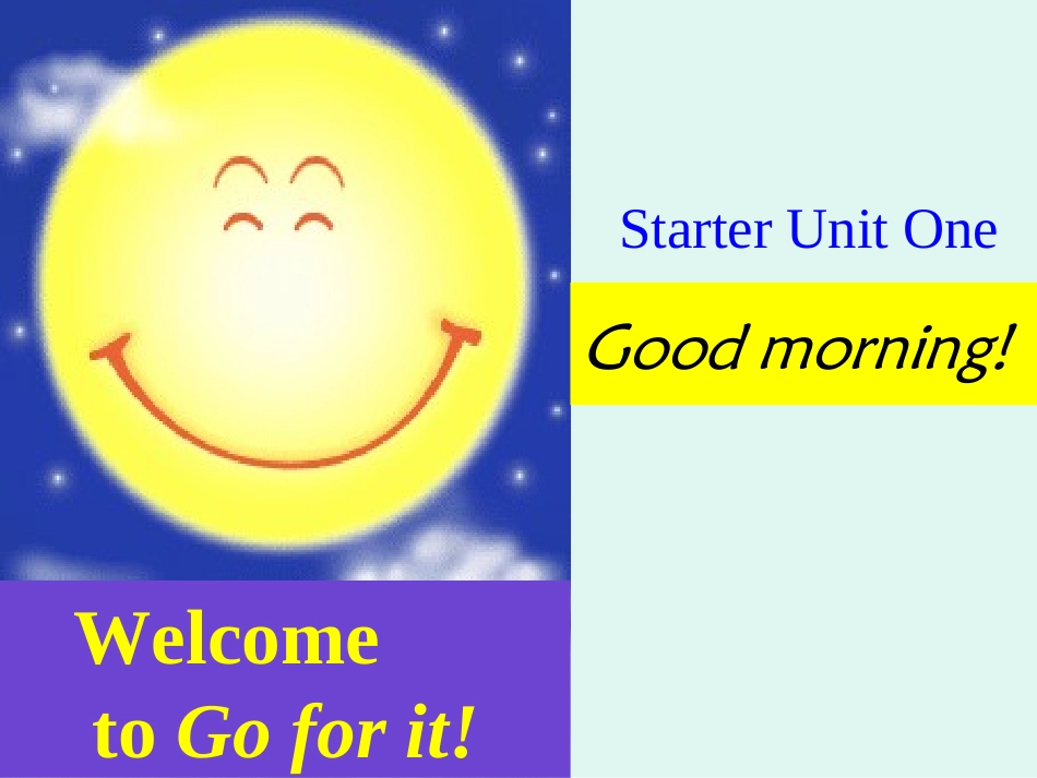 人教版七年级上StarterUnit1_第1页