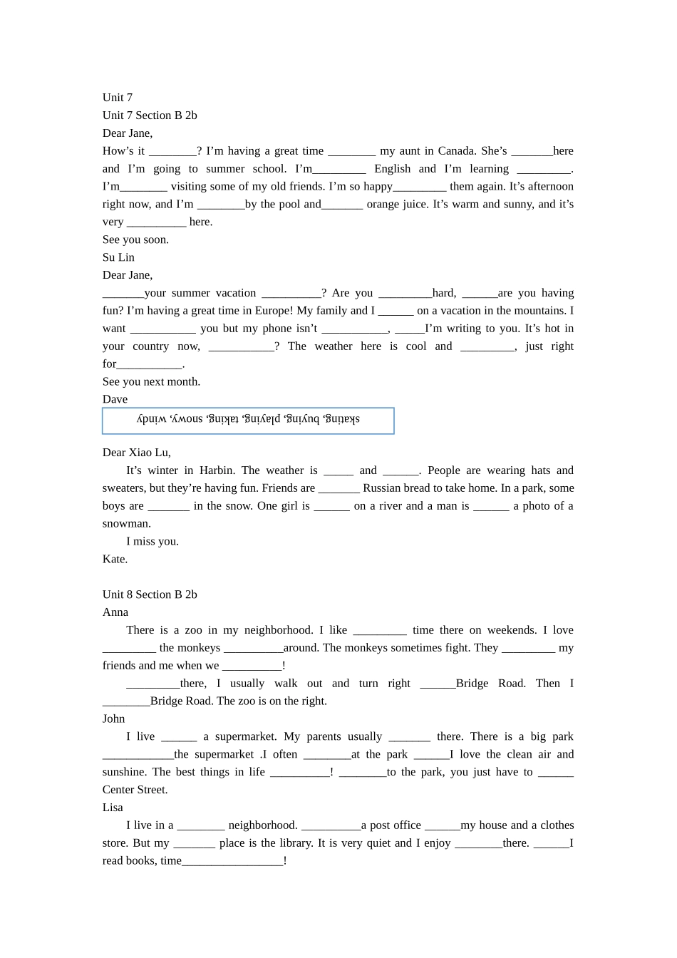 选词填空课文版_第1页