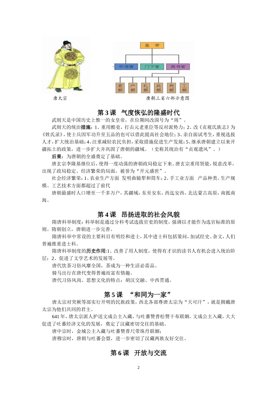 七年级（下）历史提纲_第2页