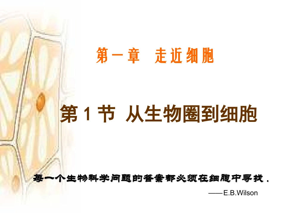 从生物圈到细胞_第1页