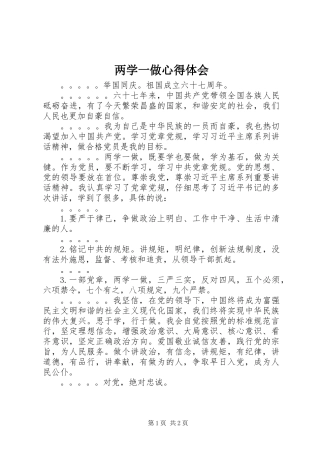 两学一做心得体会 (2)