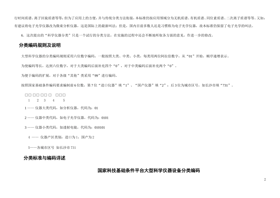 大型科学仪器设备的分类标准及编码_第2页