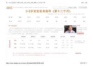 宝宝发育指导【12个月宝宝】婴儿体重_身高_疾病_食谱_睡眠