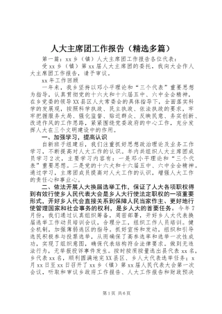 人大主席团工作报告(精选多篇) (2)