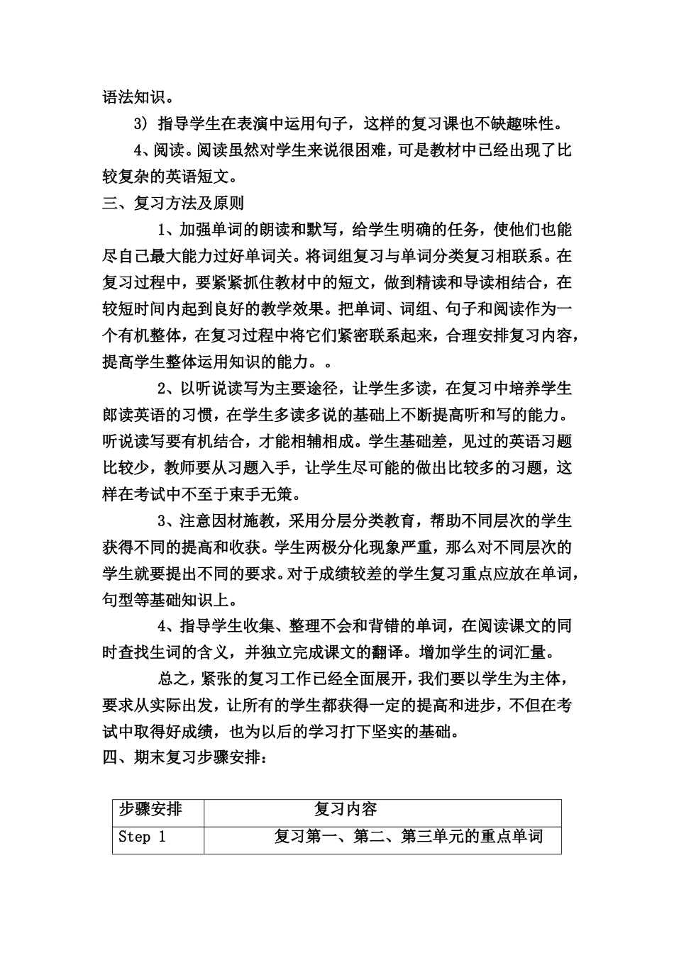 PEP小学英语六年级上册复习计划2011[1]1211_第2页