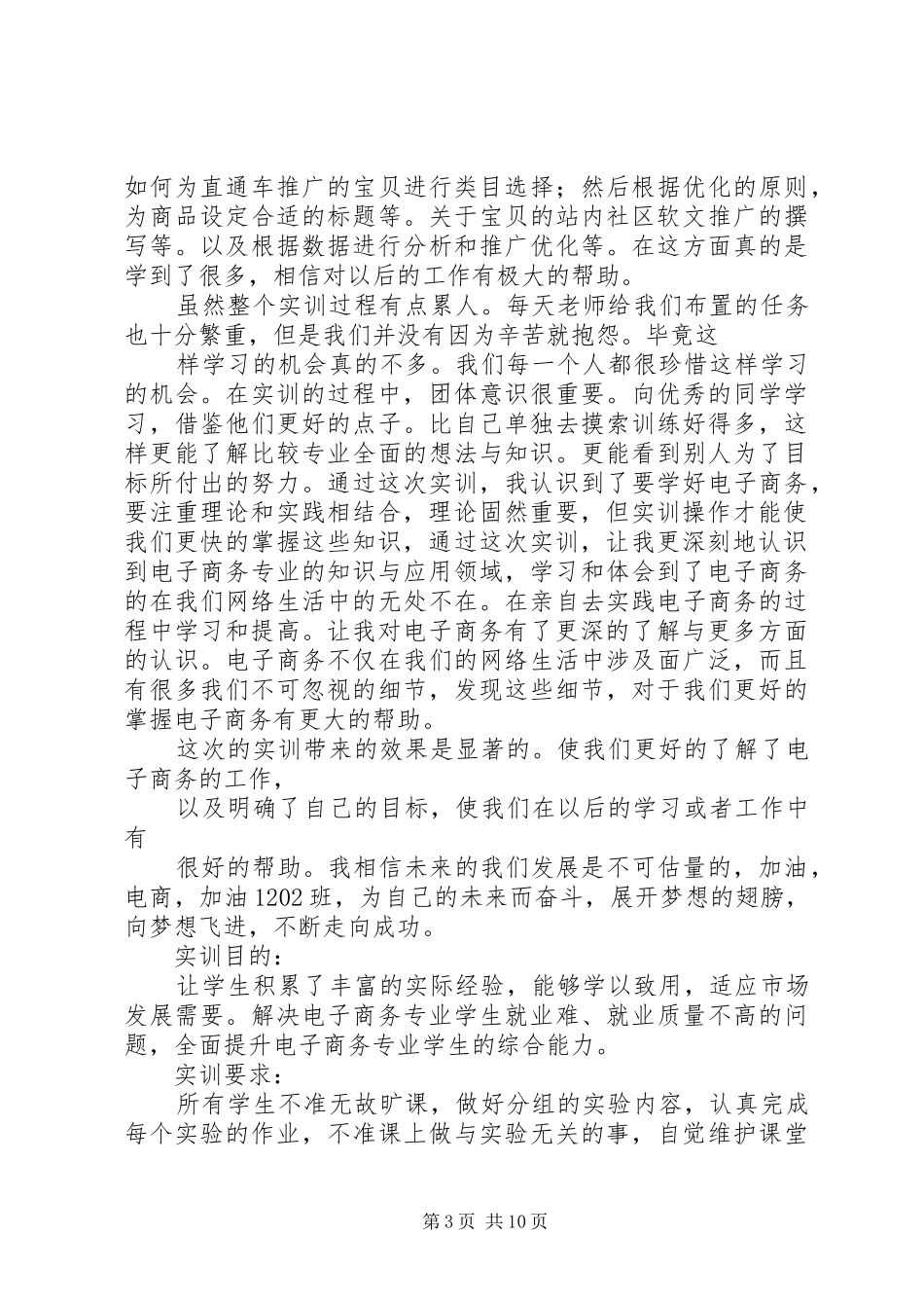 电子商务实训心得_第3页