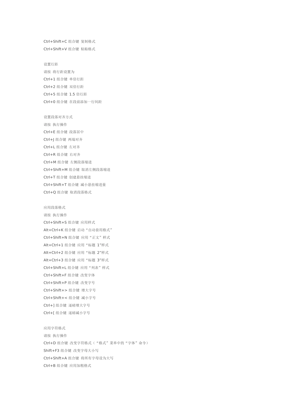 Word、Excel快捷键_第2页