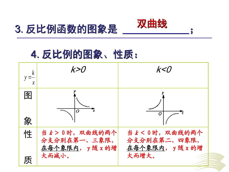 孔东艳反比例函的图像和性质_第3页