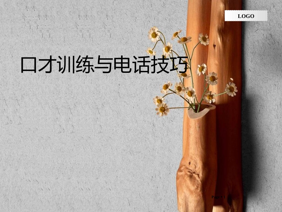 口才训练与电话技巧大全_第1页