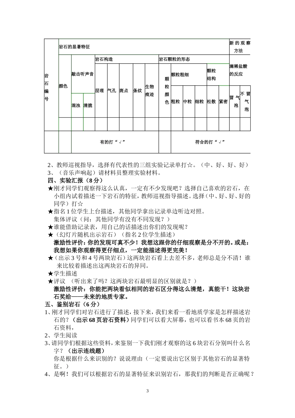 认识几种常见的岩石（一次修改稿）_第3页