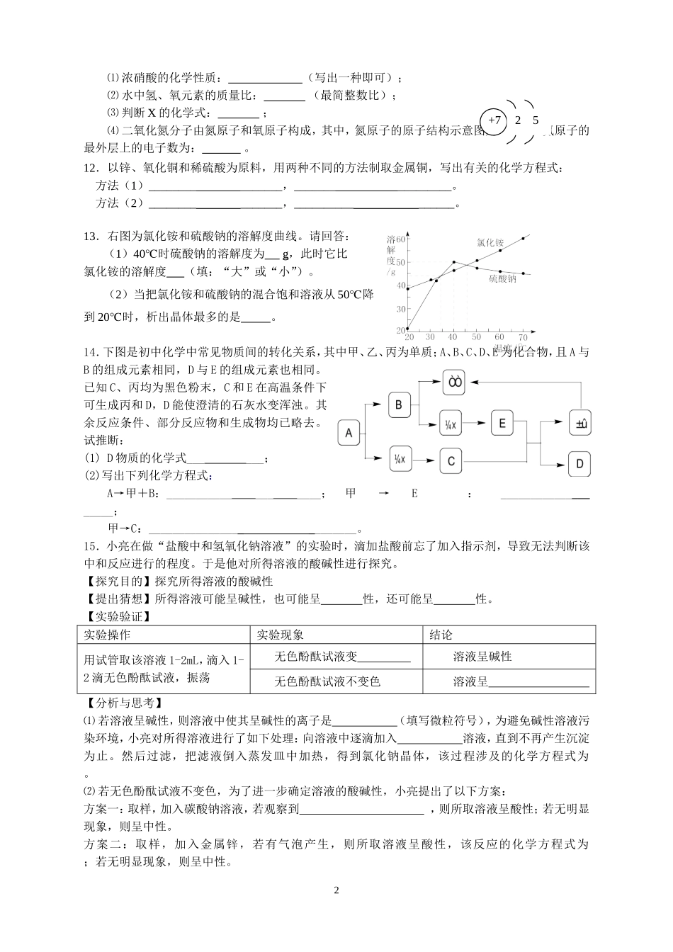化学尖子生辅导资料三_第2页