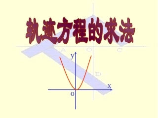 轨迹方程的求法